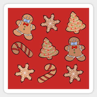 Gingerbread cookies 2020 during pandemic Sticker